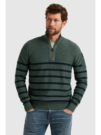 PME legend Trui PULLOVER WITH HALF ZIPPER PKW2309333 6026