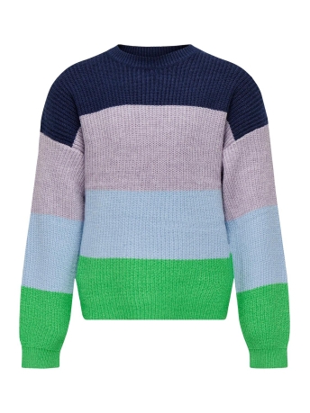 Kids Only Trui KOGSANDY L/S STRIPE PULLOVER KNT NO 15207169 Island green