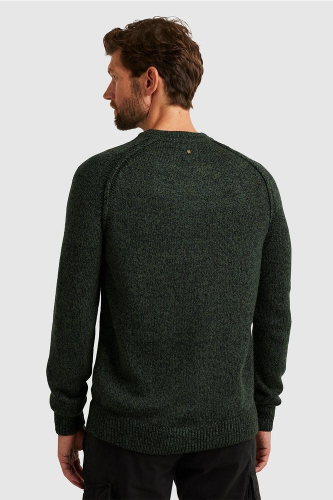 PME legend groene heren trui | Model achteraanzicht