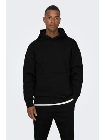 Only & Sons Trui ONSDAN LIFE RLX HEAVY SWEAT HOODIE 22026661 BLACK