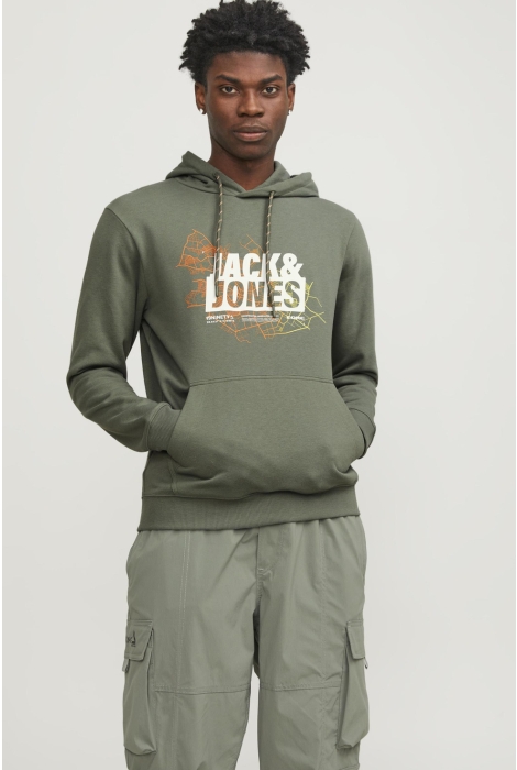 Jack & Jones jcomap logo sweat hood sn