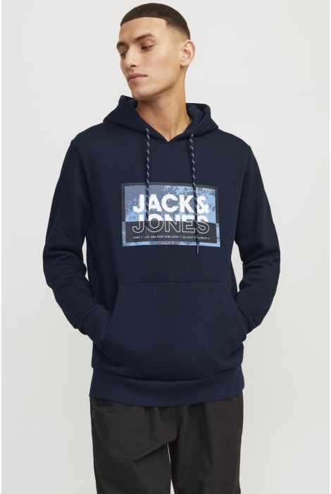 Jack & Jones jcologan ss24 print sweat hood