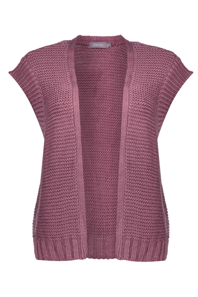 GEBREID GILET 34541 29 Mauve