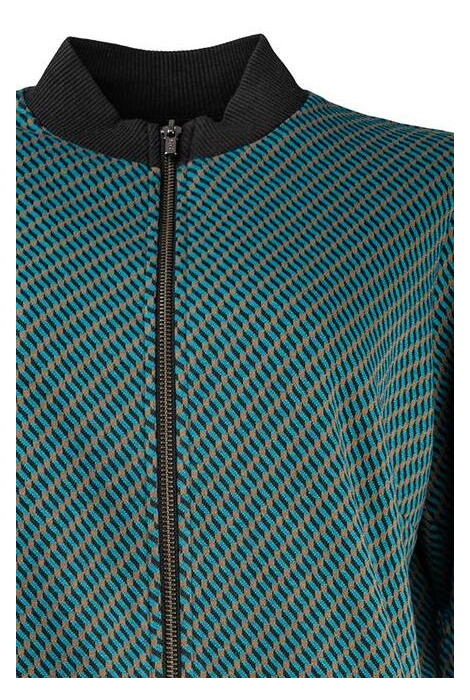 MARYLOU LS GRAPHIC BLOCKS JACQUARD 23W1 IT093 03 344 CANEEL BAY