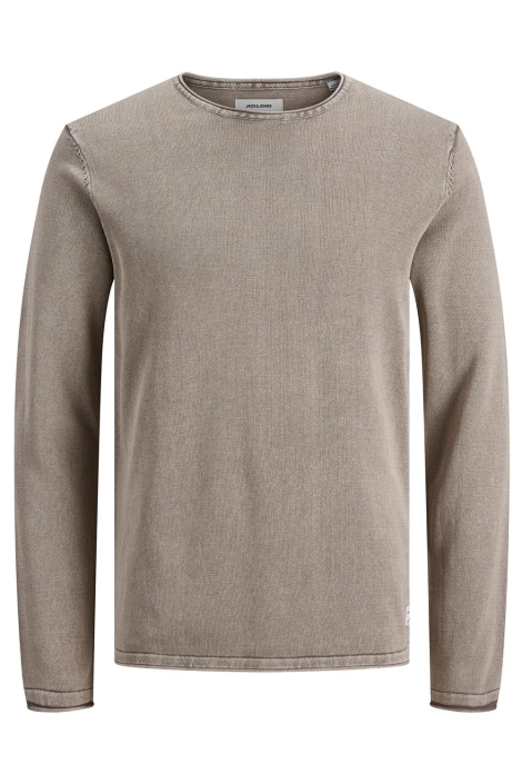Jack & Jones beige heren trui | Vooraanzicht