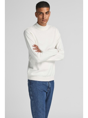 Jack & Jones Trui JJEBASIC KNIT MOCK NECK NOOS 12190170 Cloud Dancer