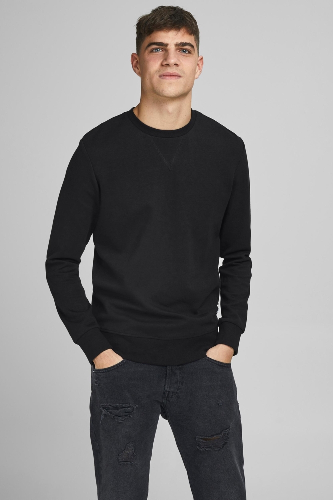 JJEBASIC SWEAT CREW NECK NOOS 12181903 Black