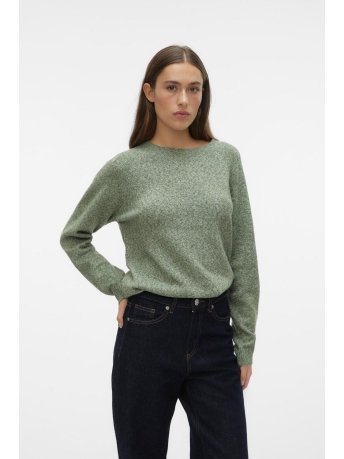 Vero Moda Trui VMDOFFY LS O-NECK BLOUSE GA NOOS 10201022 Riffle Green