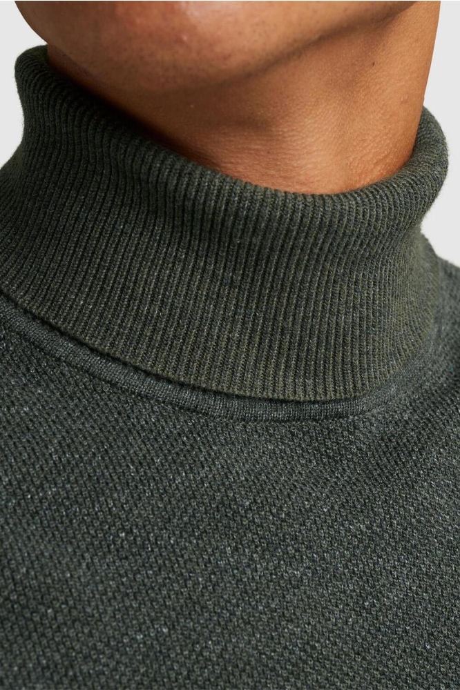 Cast Iron groene heren trui | Close up