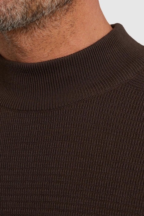 Vanguard bruine heren trui | Close up