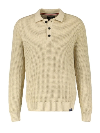 Lerros Trui GEBREIDE POLO MET LANGE MOUWEN 23O5250 125