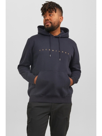 Jack & Jones Trui JJESTAR JJ SWEAT HOOD NOOS PLS 12243527 Dark Navy