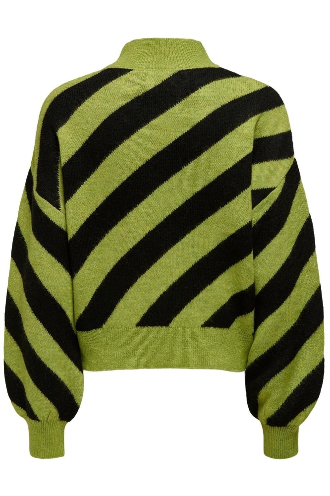 JDYKLARA L/S STRIPE PULLOVER KNT 15322483 LIMA BEAN