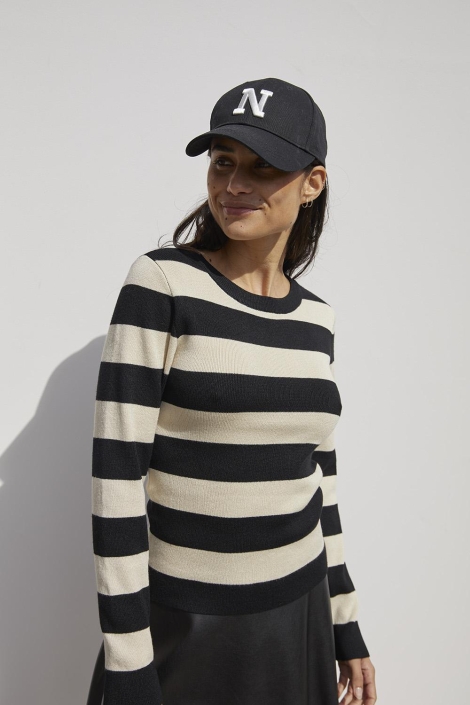 Noisy may nmjaz l/s o-neck knit fwd noos