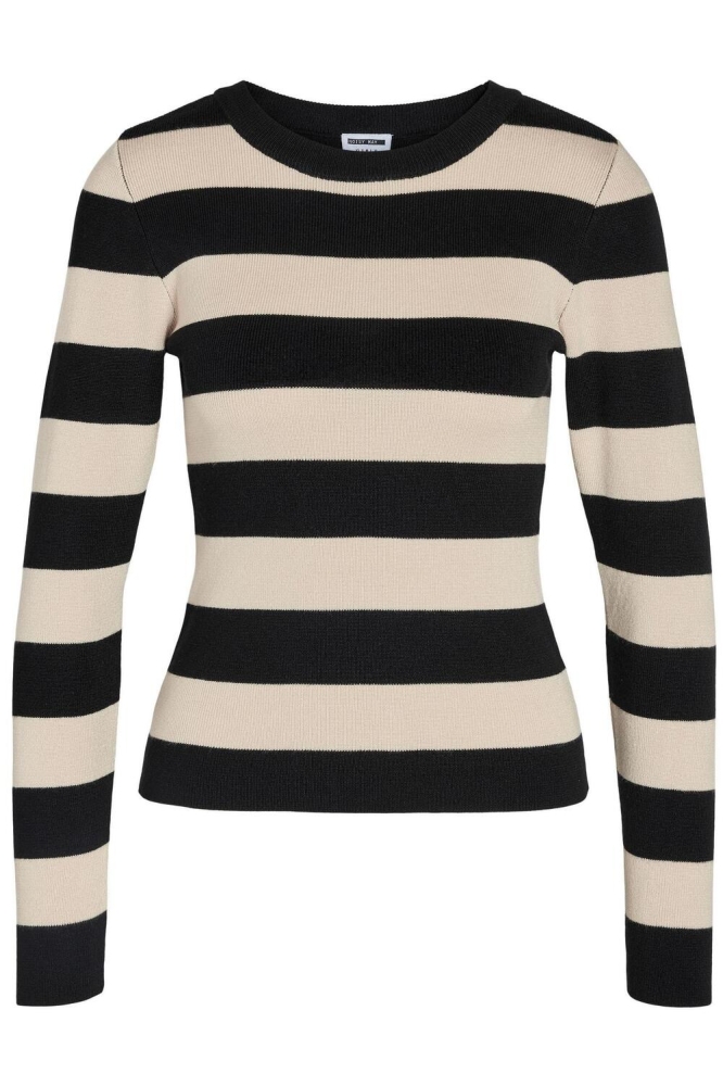 NMJAZ L/S O-NECK KNIT FWD NOOS 27028629 Black/OATMEAL