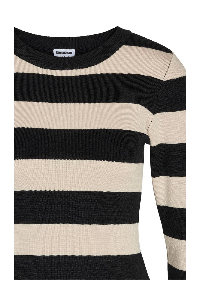 NMJAZ L/S O-NECK KNIT FWD NOOS 27028629 Black/OATMEAL