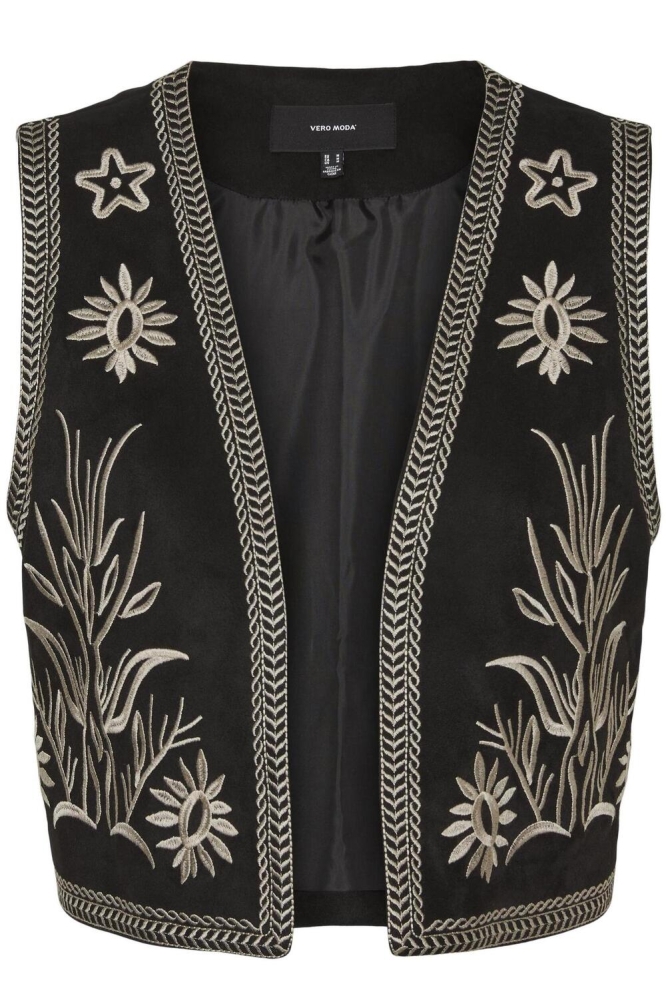 VMFLOWER VEST 10309989 BLACK/SILVER MIN