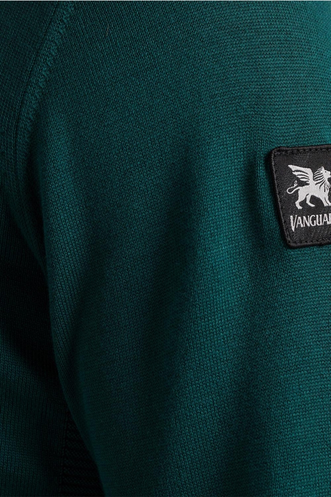 Vanguard groene heren sweater | Close up