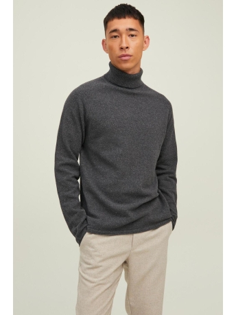 Jack & Jones Trui JJEHILL KNIT ROLL NECK NOOS 12210931 Dark Grey Melange