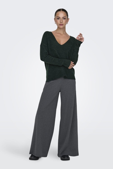 Jacqueline de Yong groene dames trui | Model