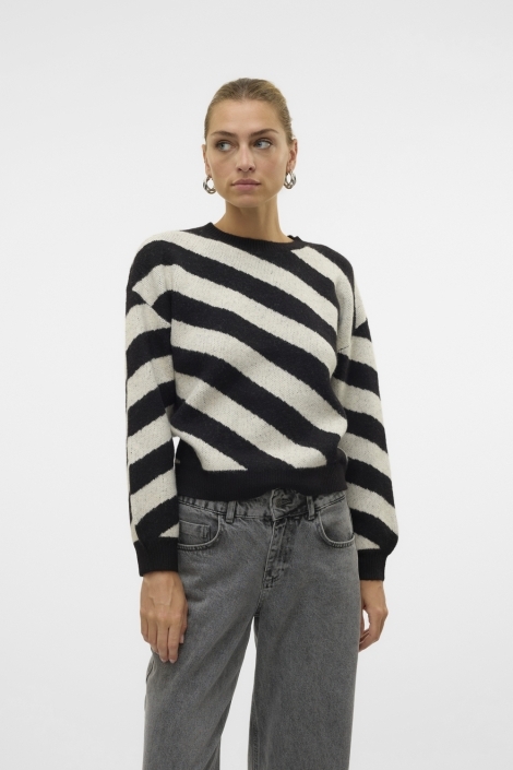 Vero Moda zwarte dames trui | Vooraanzicht