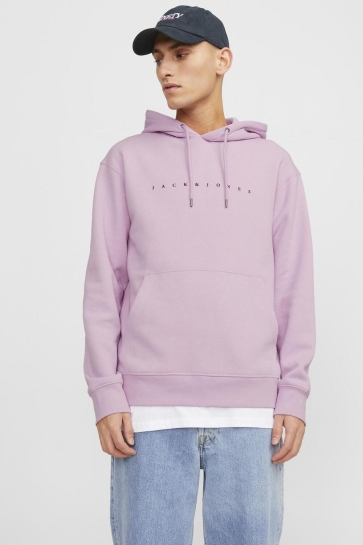 Jack & Jones Trui JJESTAR JJ SWEAT HOOD NOOS 12233972 PINK NECTAR