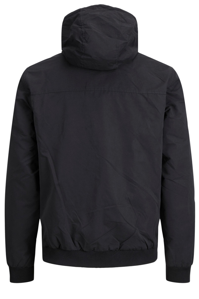 Jack & Jones zwarte heren jas | Achteraanzicht
