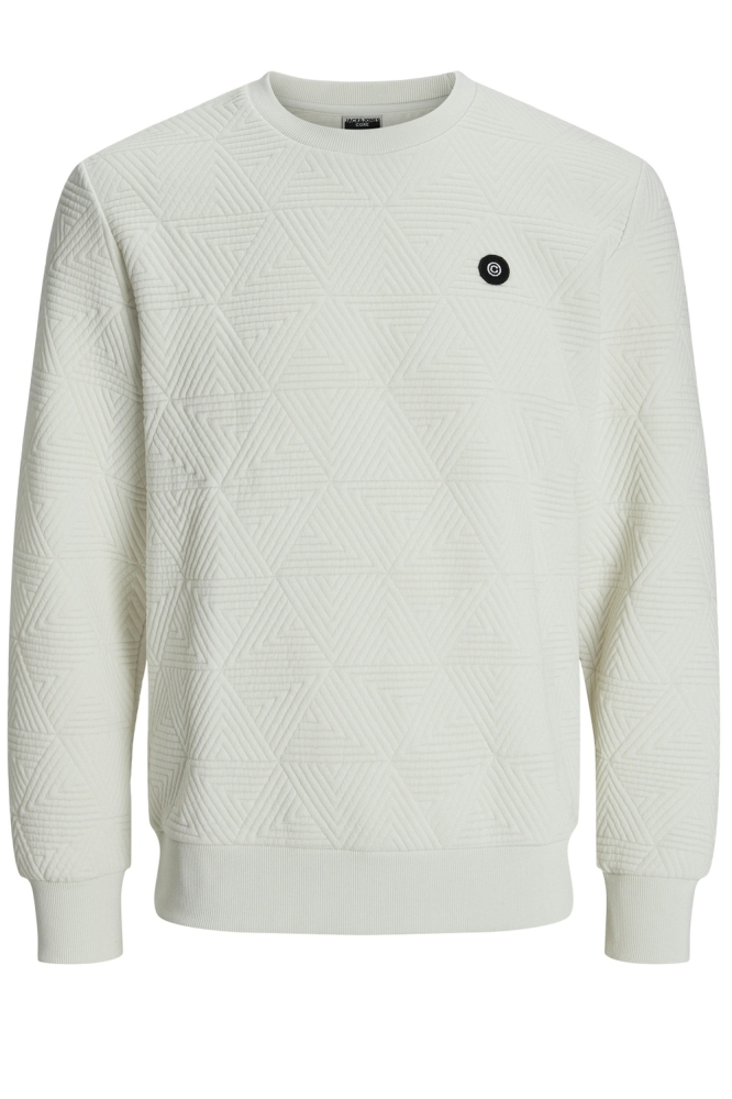Jack & Jones witte heren sweater | Vooraanzicht