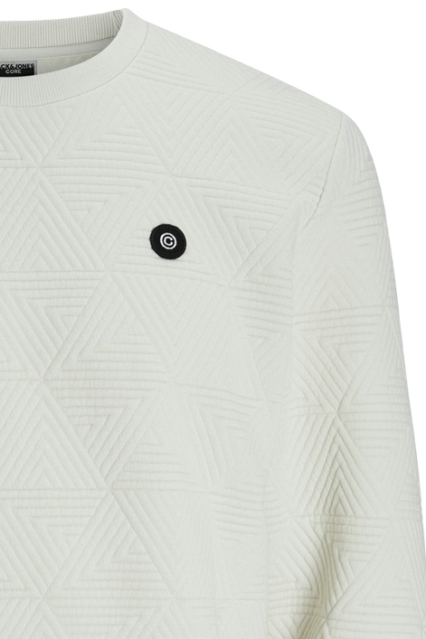Jack & Jones witte heren sweater | Close up