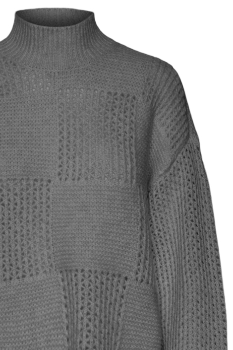 Vero Moda grijze dames trui | Close up