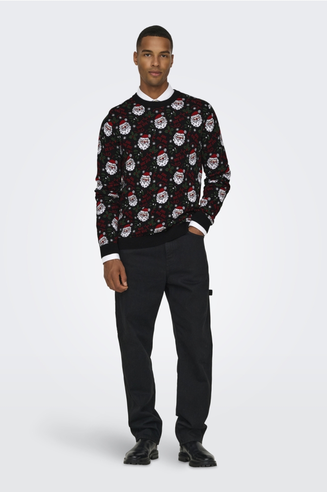 Only & Sons zwarte heren trui | Model