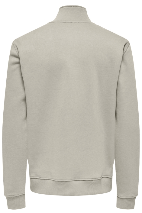 Only & Sons beige heren sweater | Achteraanzicht