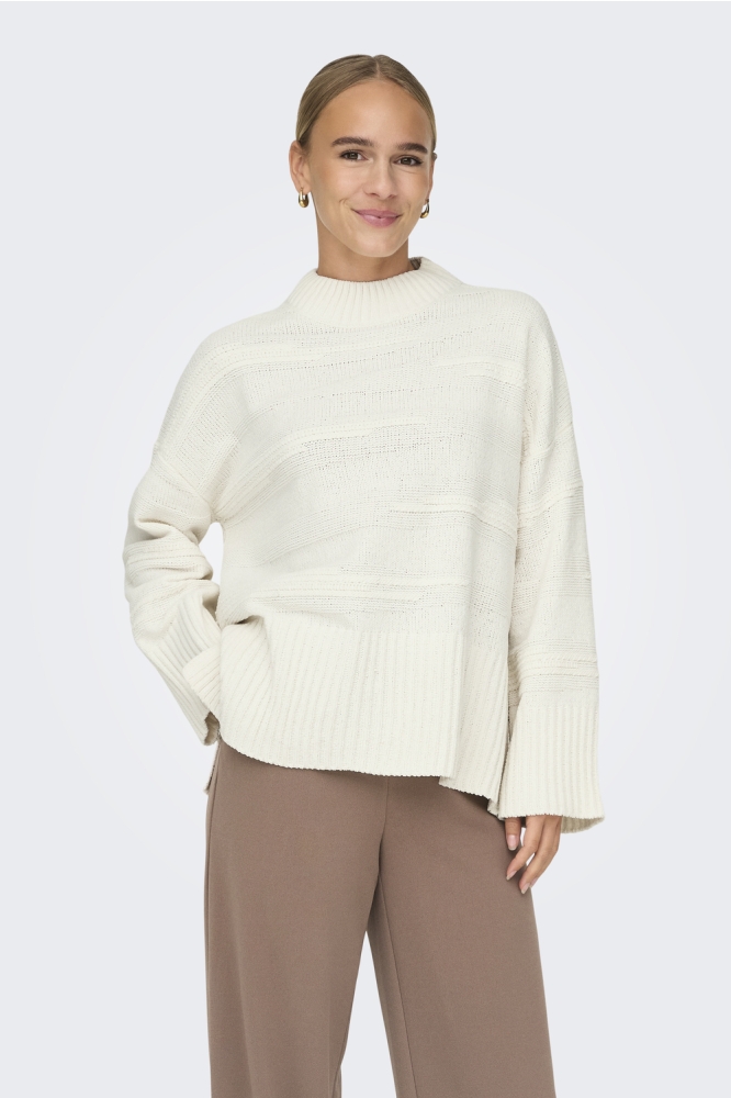 Only witte dames trui | Model vooraanzicht