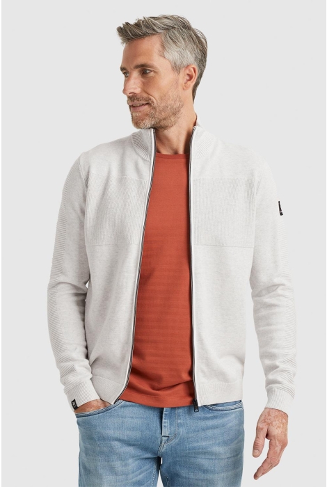Vanguard zip jacket cotton melange