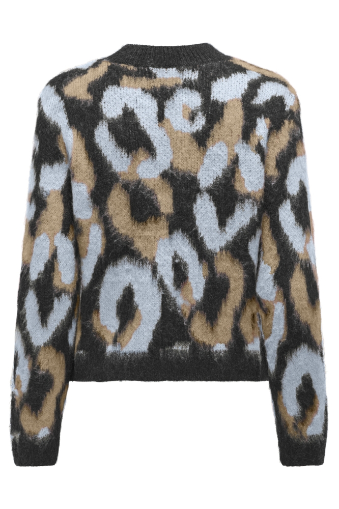 Only multi color dames trui | Achteraanzicht