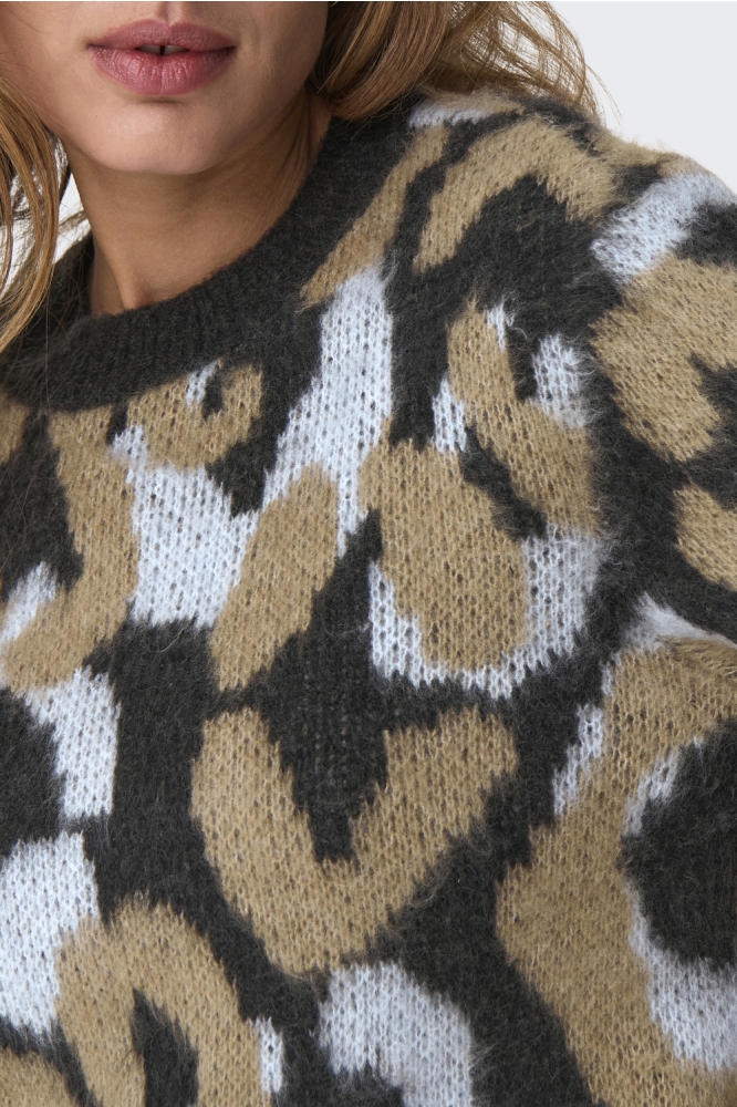 Only multi color dames trui | Close up