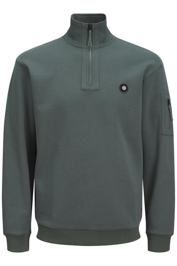 Jack & Jones Trui JCODONALD HALF ZIP SWEAT SMU 12271425 URBAN CHIC