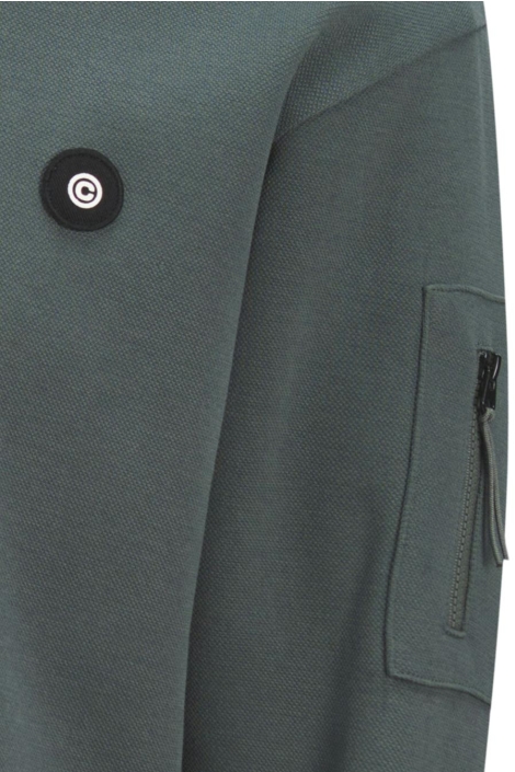 Jack & Jones groene heren sweater | Close up