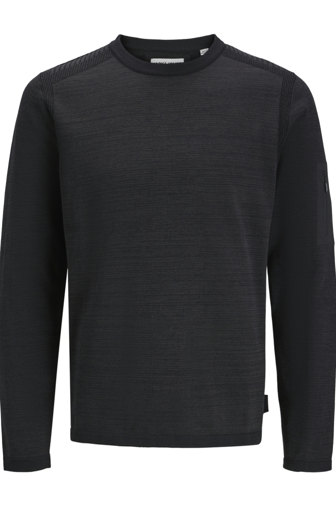 Jack & Jones zwarte heren trui | Vooraanzicht
