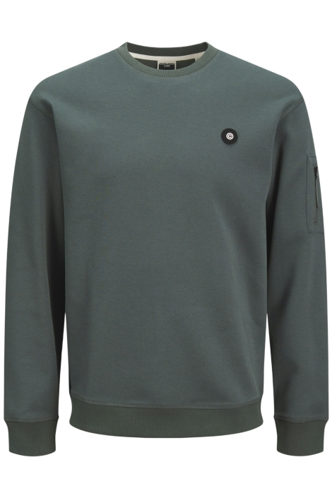 Jack & Jones groene heren sweater | Vooraanzicht