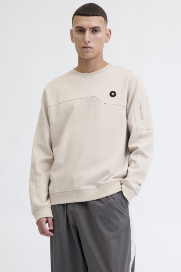 Jack & Jones Trui JCOJOE SWEAT CREW NECK SMU 12271424 MOONBEAM