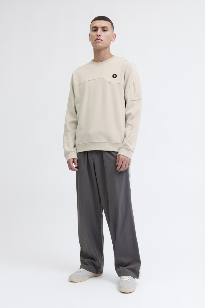 Jack & Jones ecru heren sweater | Model