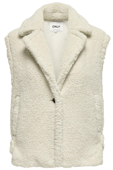 Only beige dames gilet | Vooraanzicht