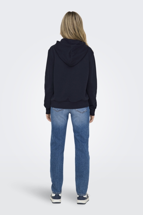 Only blauwe dames sweater | Model achteraanzicht