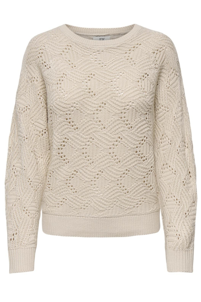 Jacqueline de Yong beige dames trui | Vooraanzicht