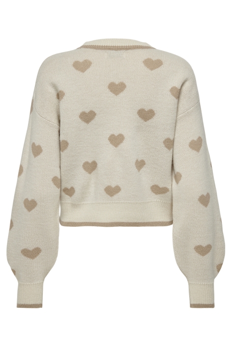 Jacqueline de Yong beige dames trui | Achteraanzicht