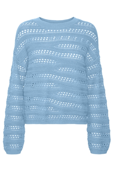 Vero Moda Trui VMLILJA LS O-NECK PULLOVER GA 10321472 Airy Blue