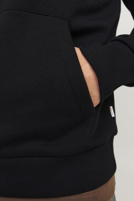 Jack & Jones zwarte heren sweater | Close up