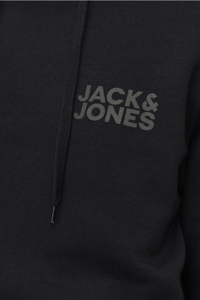Jack & Jones zwarte heren sweater | Close up