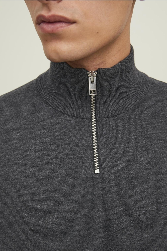 Jack & Jones grijze heren trui | Close up